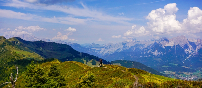 eindeloze mountainbike trail reizen oostenrijk